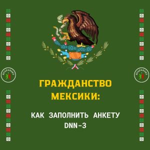 гражданство Мексики, анкета DNN-3